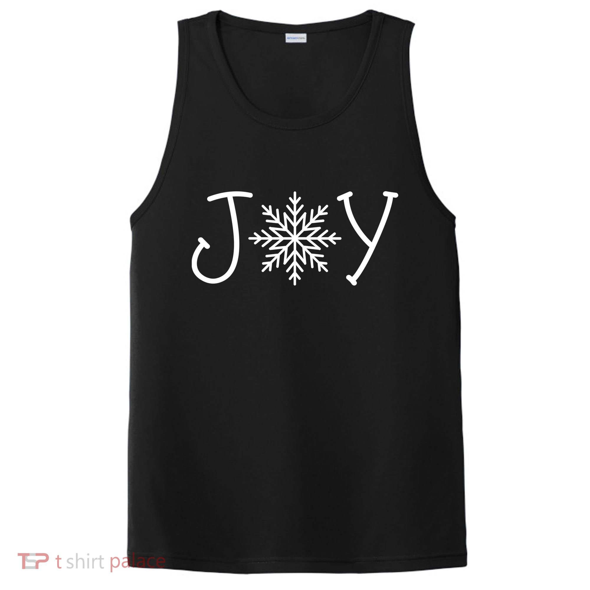 Joy Snowflake Christmas PosiCharge Competitor Tank