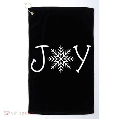 Joy Snowflake Christmas Golf Towel