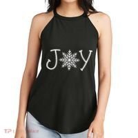 Joy Snowflake Christmas Women's Perfect Tri Rocker Tank thumb 2