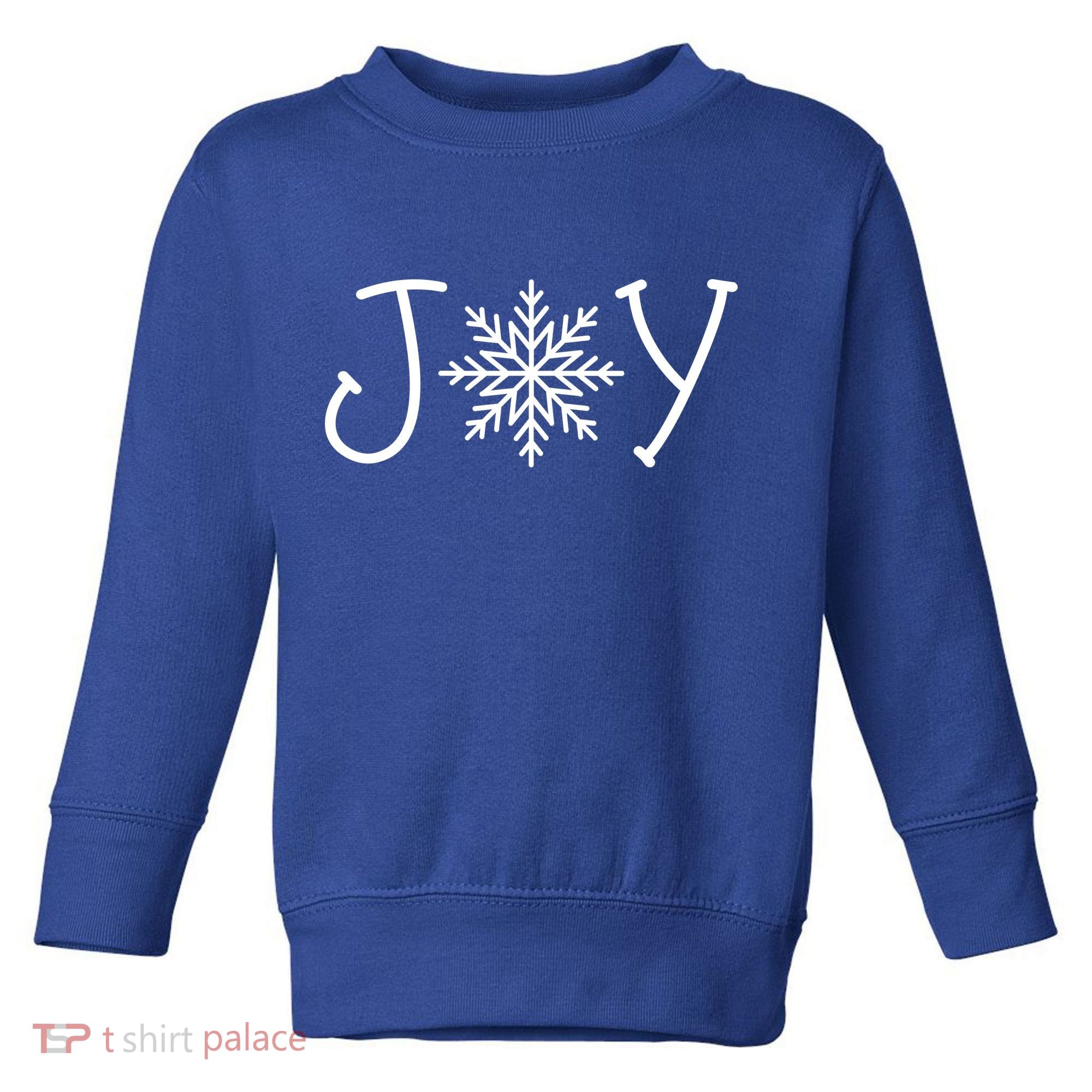 Joy Snowflake Christmas Toddler Sweatshirt