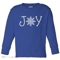 Joy Snowflake Christmas Toddler Long Sleeve Shirt thumb 0