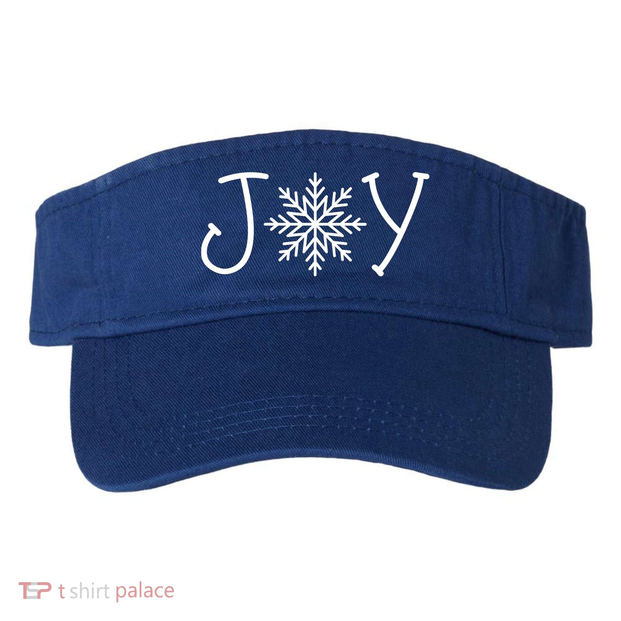 Joy Snowflake Christmas Visor