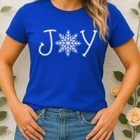 Joy Snowflake Christmas Women's T-Shirt thumb 2