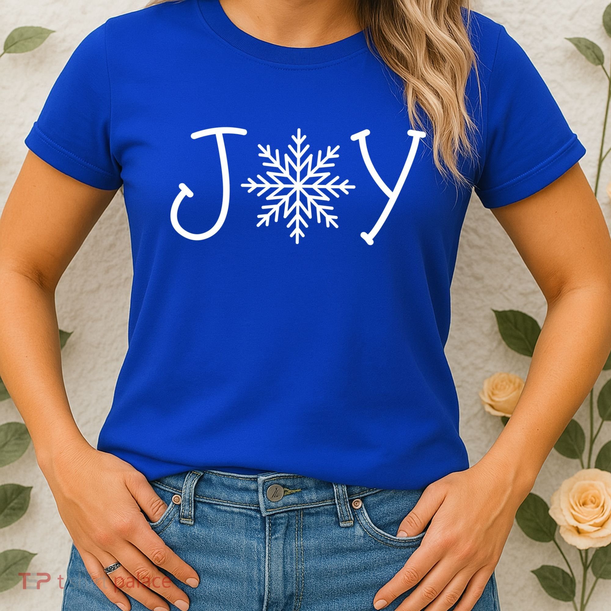 Joy Snowflake Christmas Women's T-Shirt