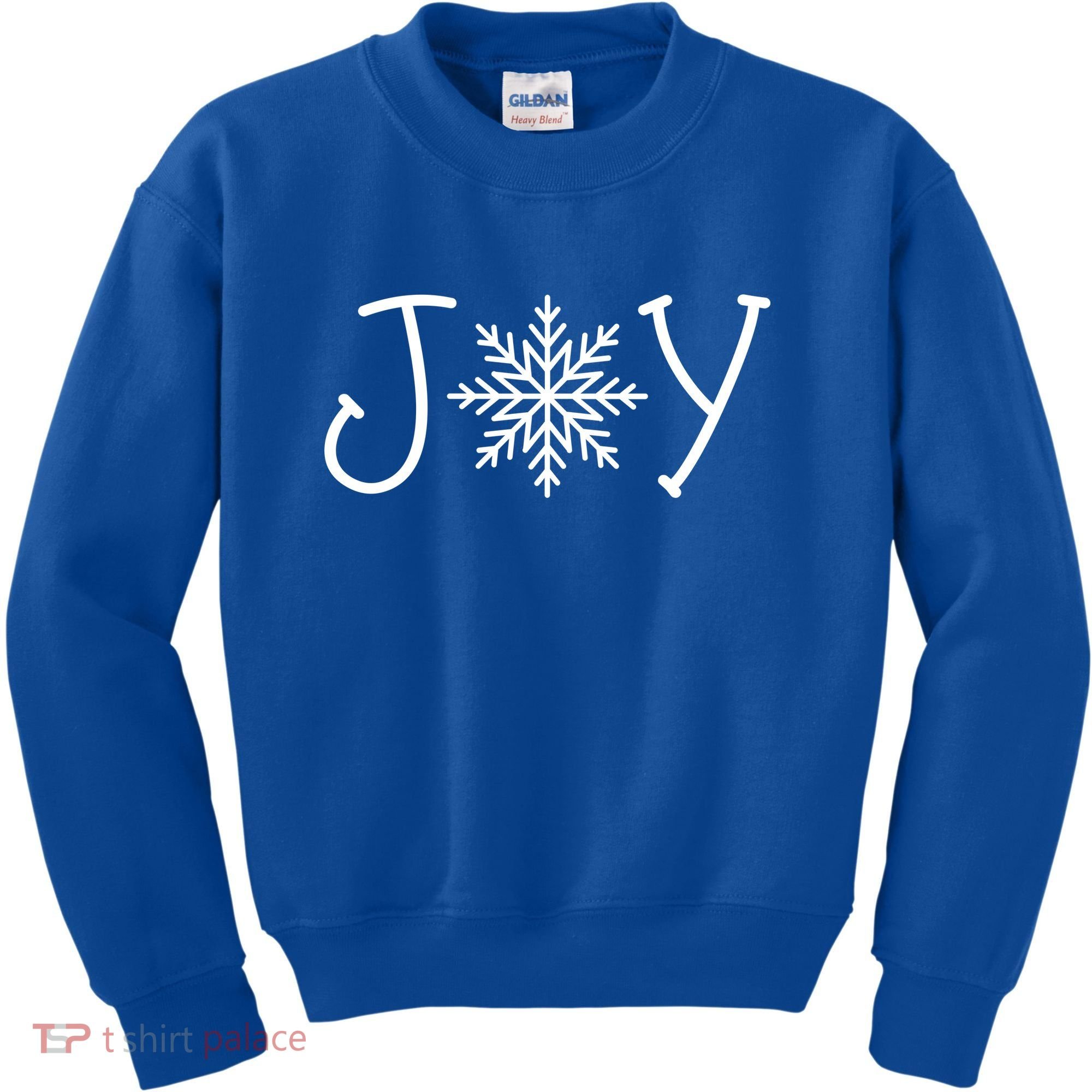 Joy Snowflake Christmas Kids Sweatshirt