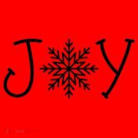 Joy Snowflake Christmas Santa Hat thumb 1