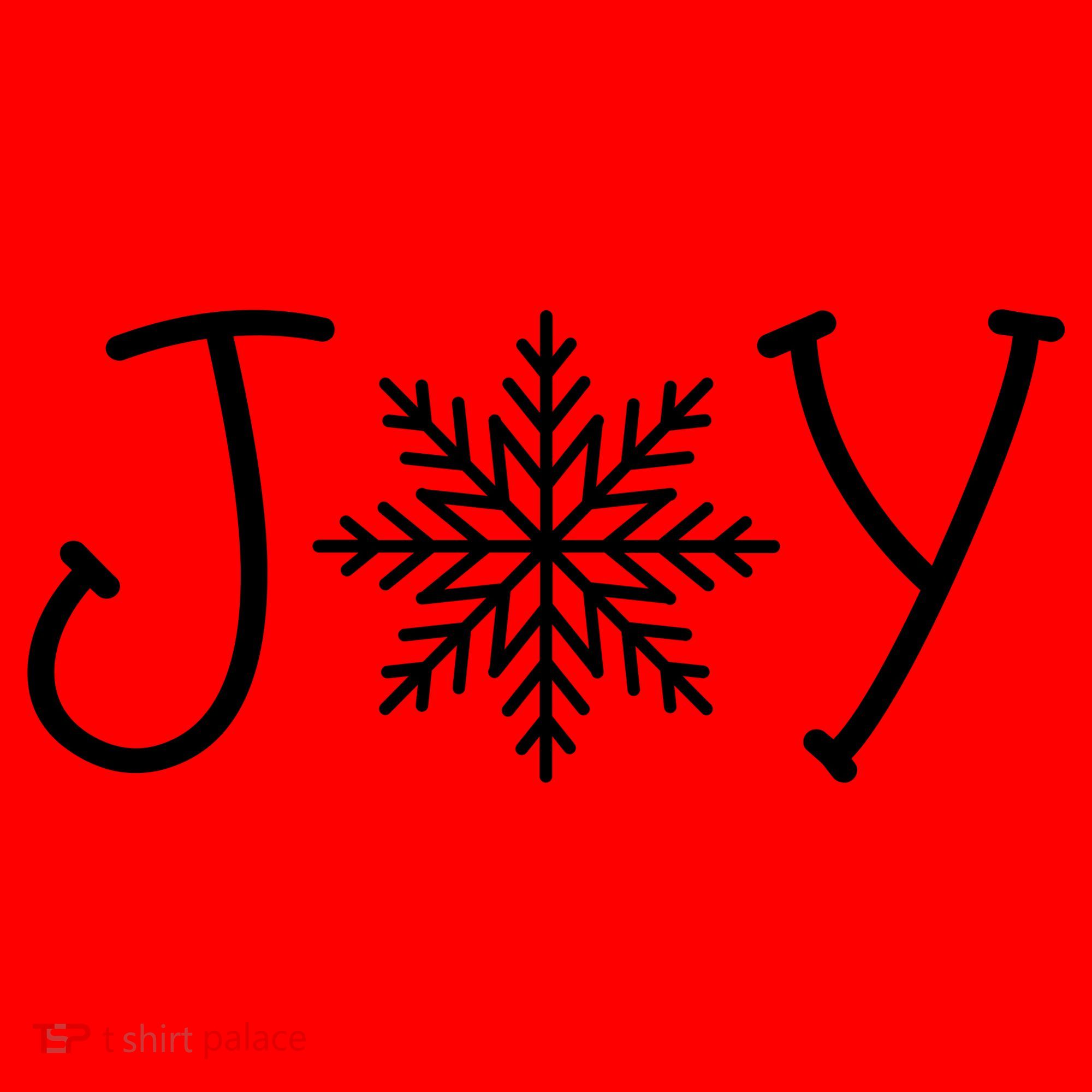 Joy Snowflake Christmas Santa Hat