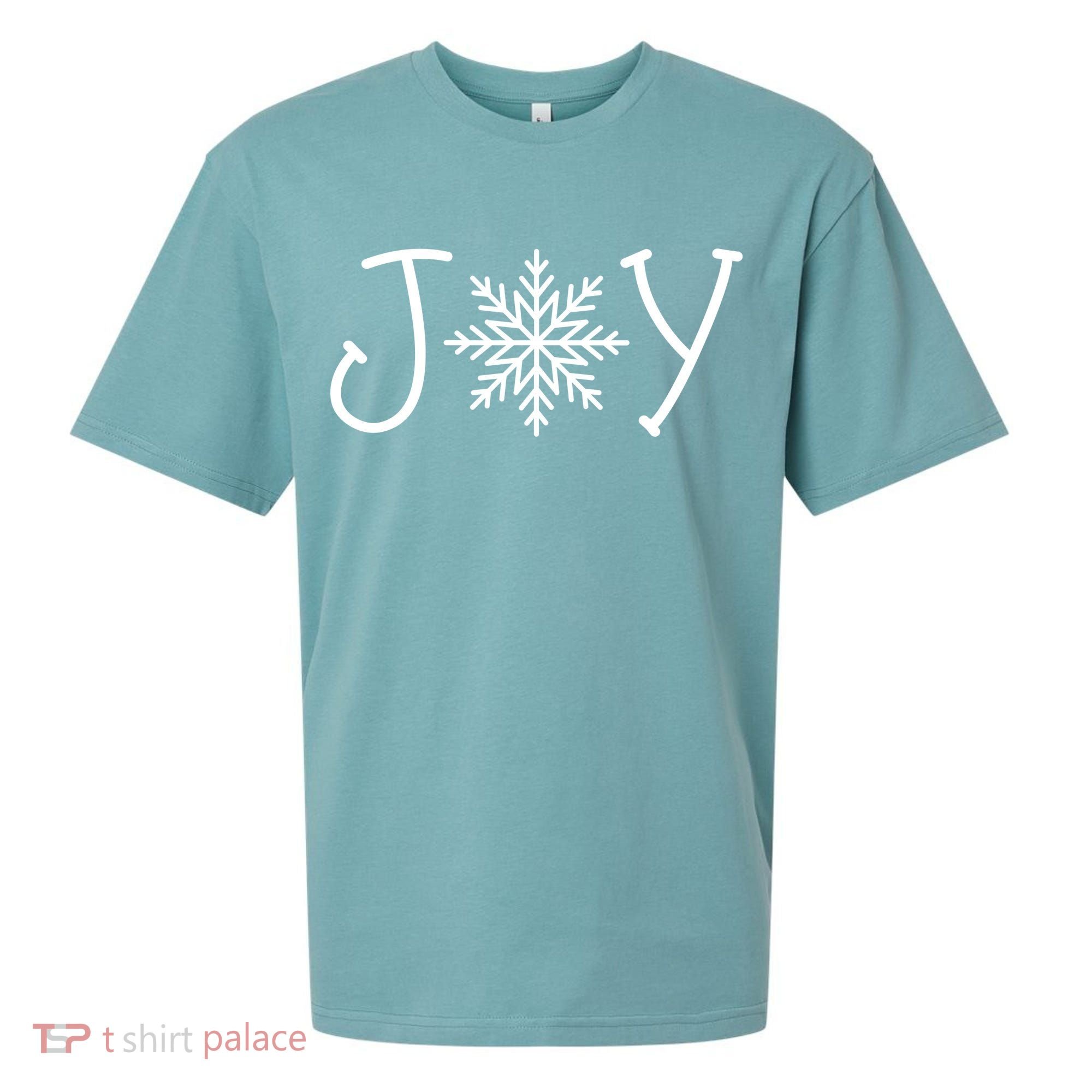 Joy Snowflake Christmas Sueded Cloud Jersey T-Shirt