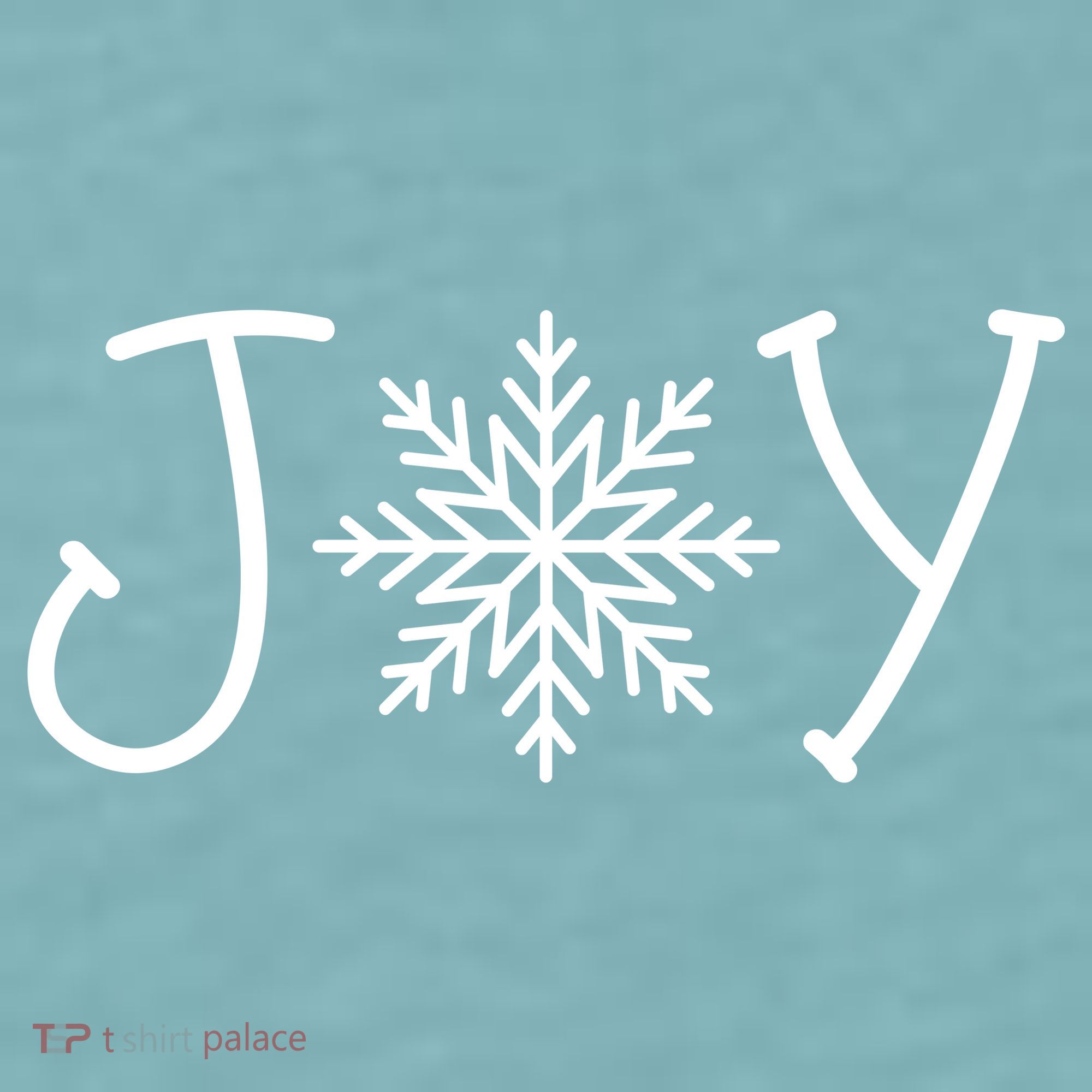 Joy Snowflake Christmas Sueded Cloud Jersey T-Shirt