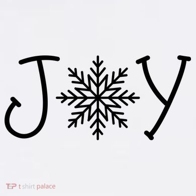 Joy Snowflake Christmas Garment-Dyed Sweatshirt