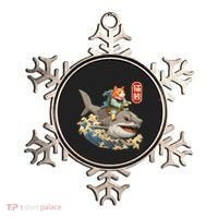 Japanese Samurai Cat Shark Ninja Cat Tattoo Kitten Ornament thumb 0