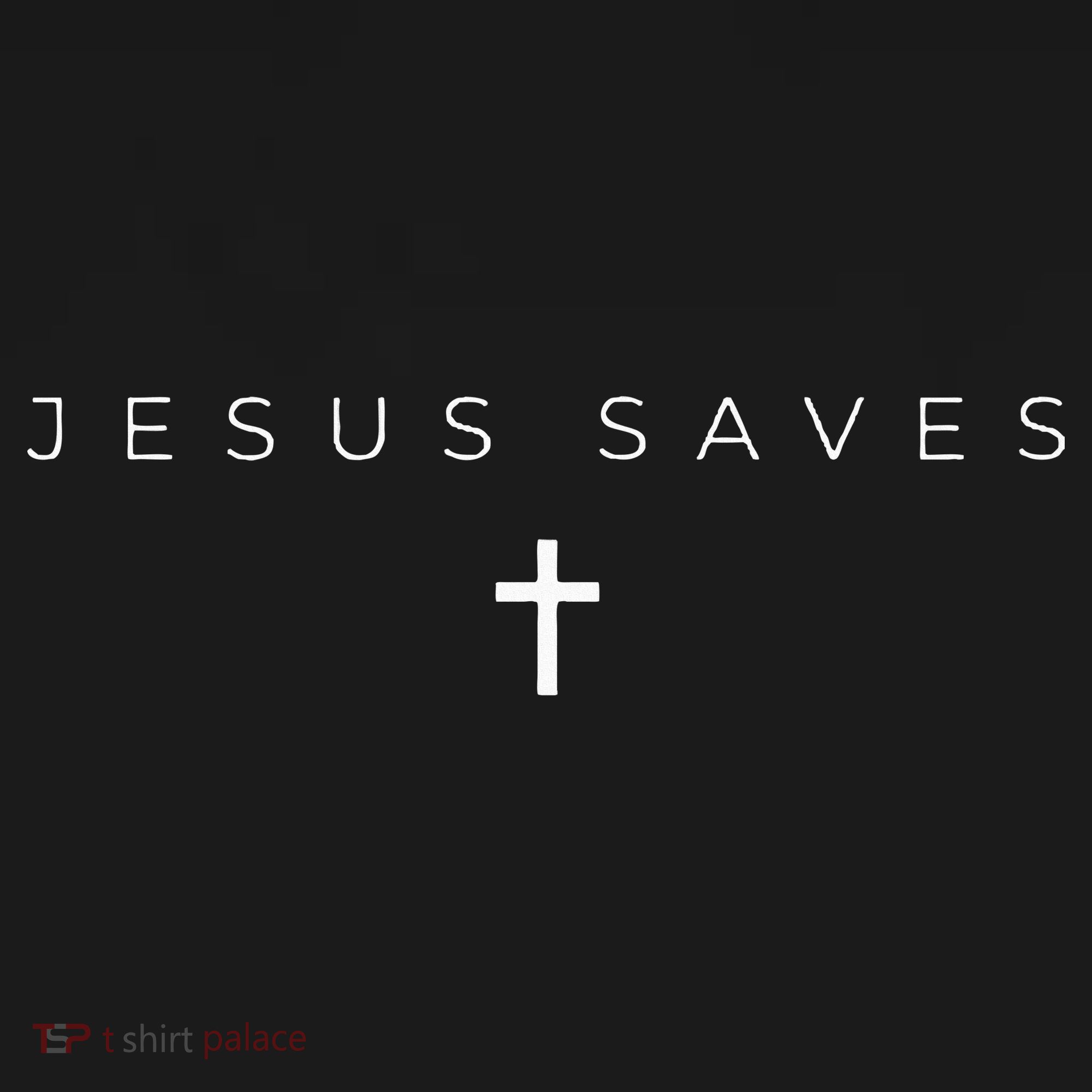 Jesus Saves Cross Subtle Christian Minimal Religious Faith T-Shirt