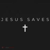 Jesus Saves Cross Subtle Christian Minimal Religious Faith Women's Hoodie thumb 2