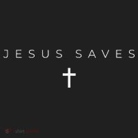 Jesus Saves Cross Subtle Christian Minimal Religious Faith Golf Towel thumb 3