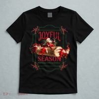 Joyful Season Christmas Season Santa And Elves T-Shirt thumb 5
