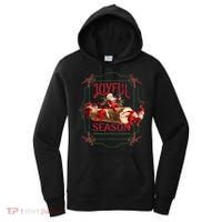 Joyful Season Christmas Season Santa And Elves Women's Hoodie thumb 0