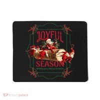 Joyful Season Christmas Season Santa And Elves Mousepad thumb 0