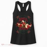 Joyful Season Christmas Season Santa And Elves Women's Tank Top thumb 0