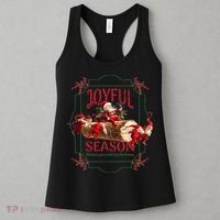 Joyful Season Christmas Season Santa And Elves Women's Tank Top thumb 3