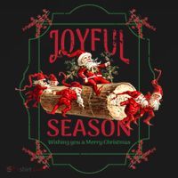 Joyful Season Christmas Season Santa And Elves Baby Bodysuit thumb 2