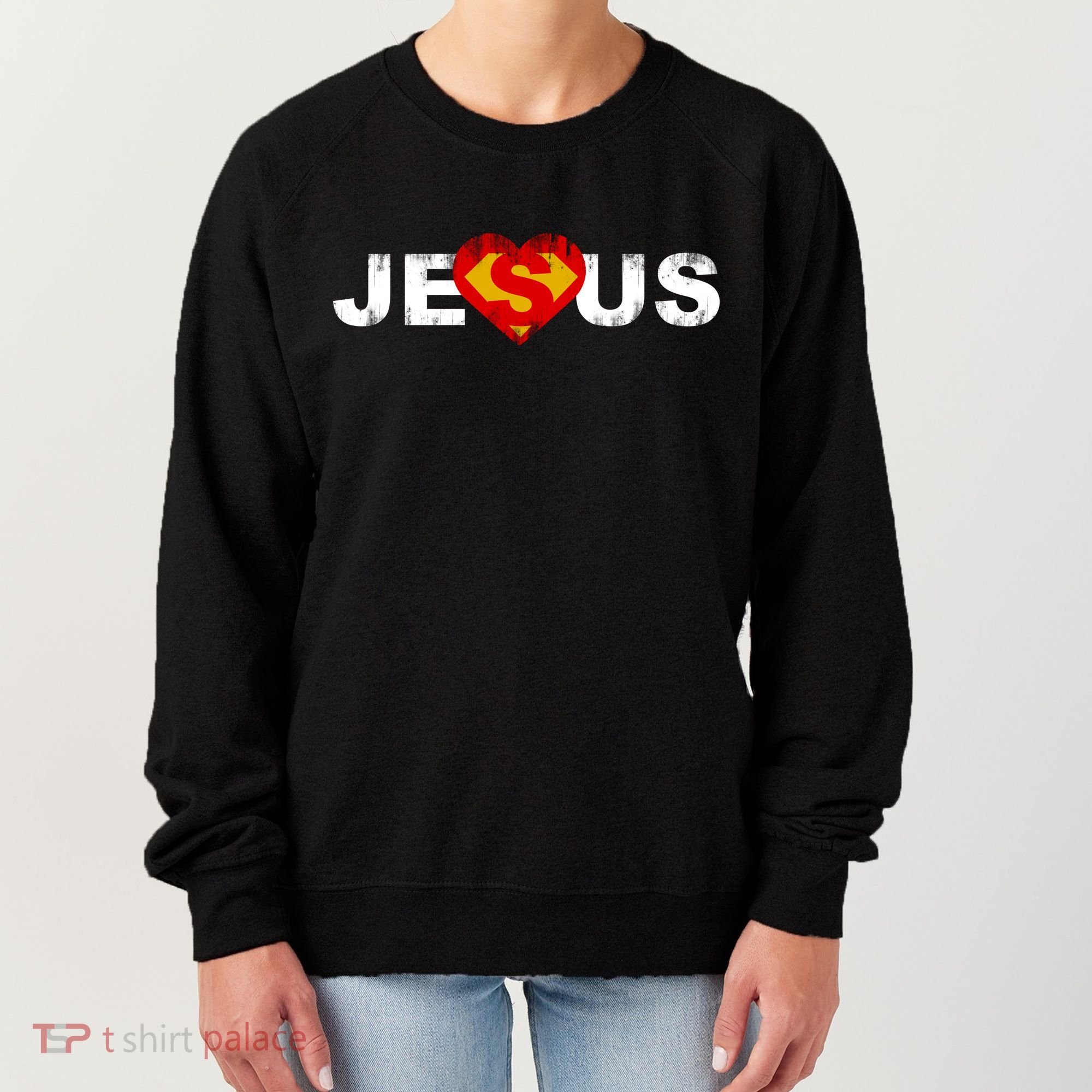 Jesus Superhero Christianity Women's Sweatshirt