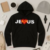 Jesus Superhero Christianity Hoodie thumb 3
