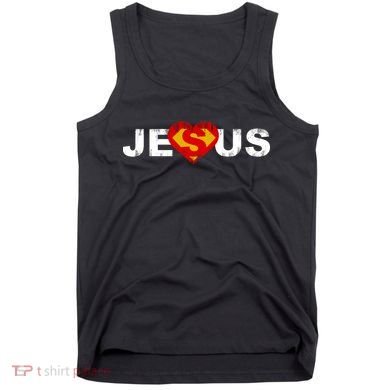 Jesus Superhero Christianity Tank Top