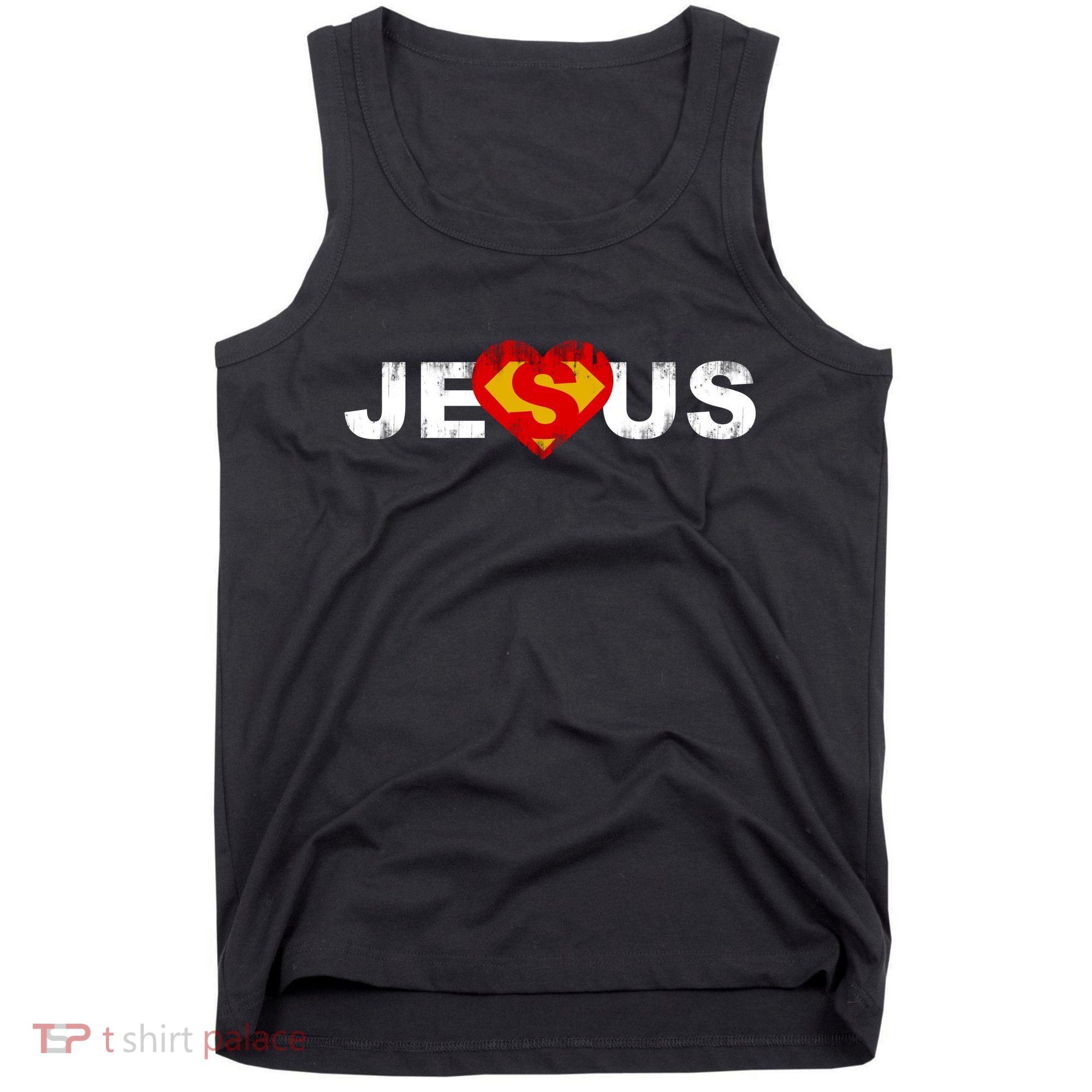 Jesus Superhero Christianity Tank Top