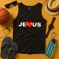 Jesus Superhero Christianity Tank Top thumb 4