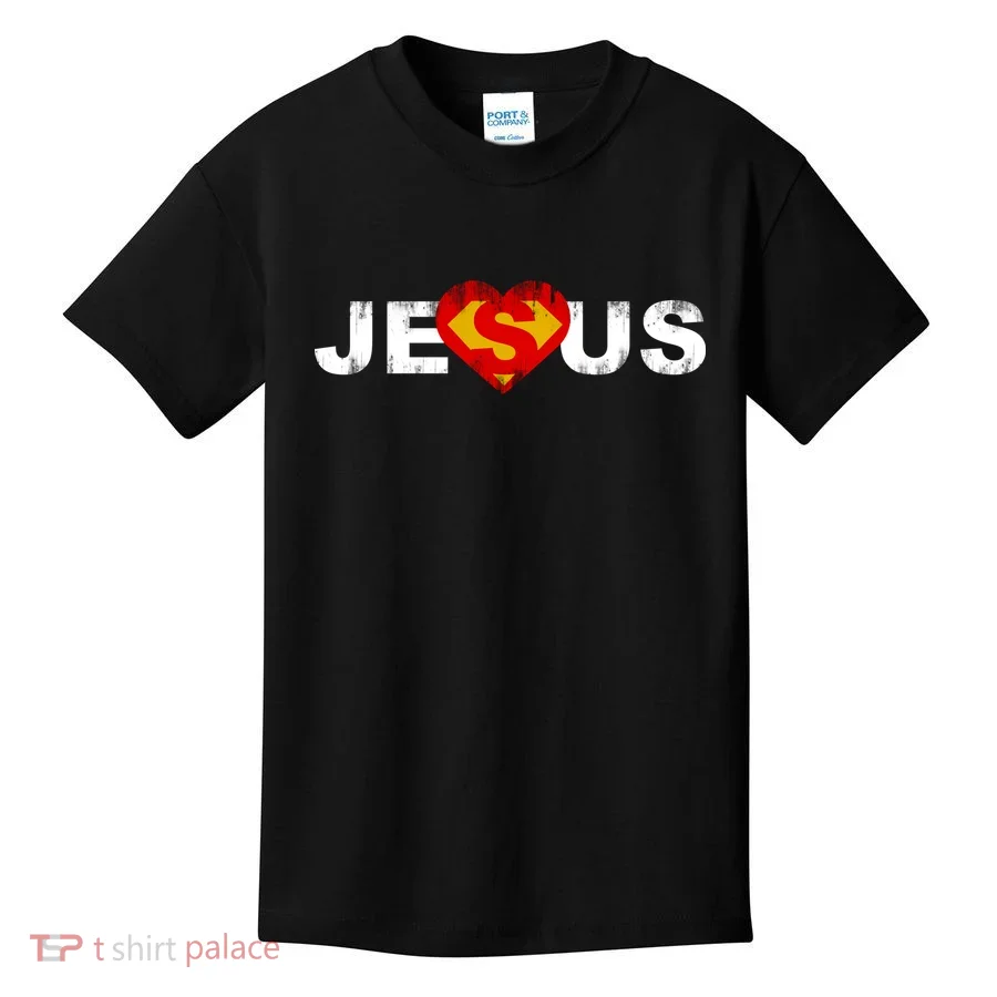 Jesus Superhero Christianity Kids T-Shirt