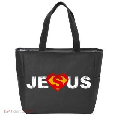 Jesus Superhero Christianity Tote Bag