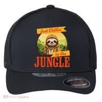 Jungle Sloth, Chilling In The Jungle Sloth Flexfit Unipanel Trucker Cap thumb 0