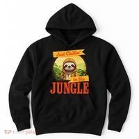 Jungle Sloth, Chilling In The Jungle Sloth Hoodie thumb 0
