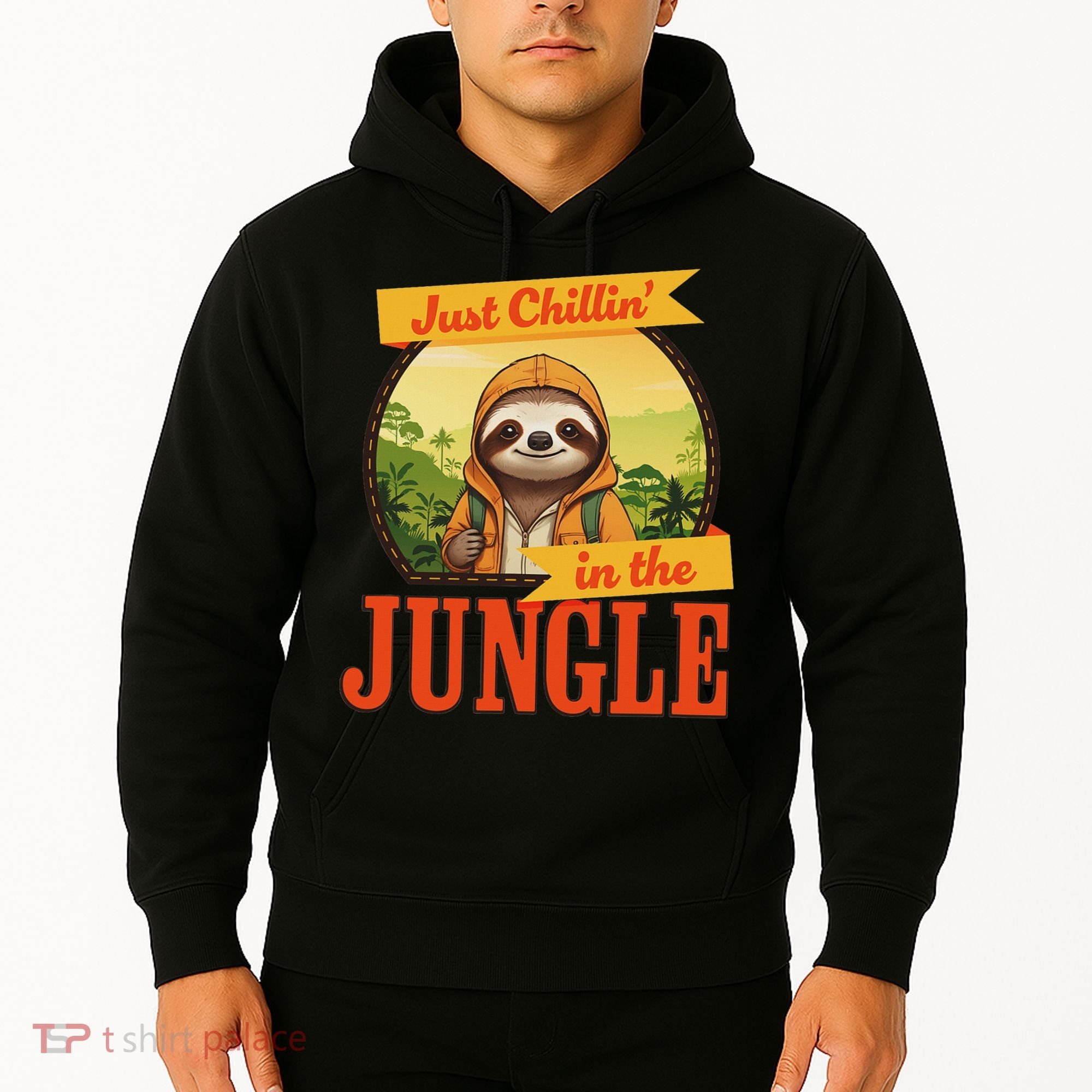Jungle Sloth, Chilling In The Jungle Sloth Hoodie