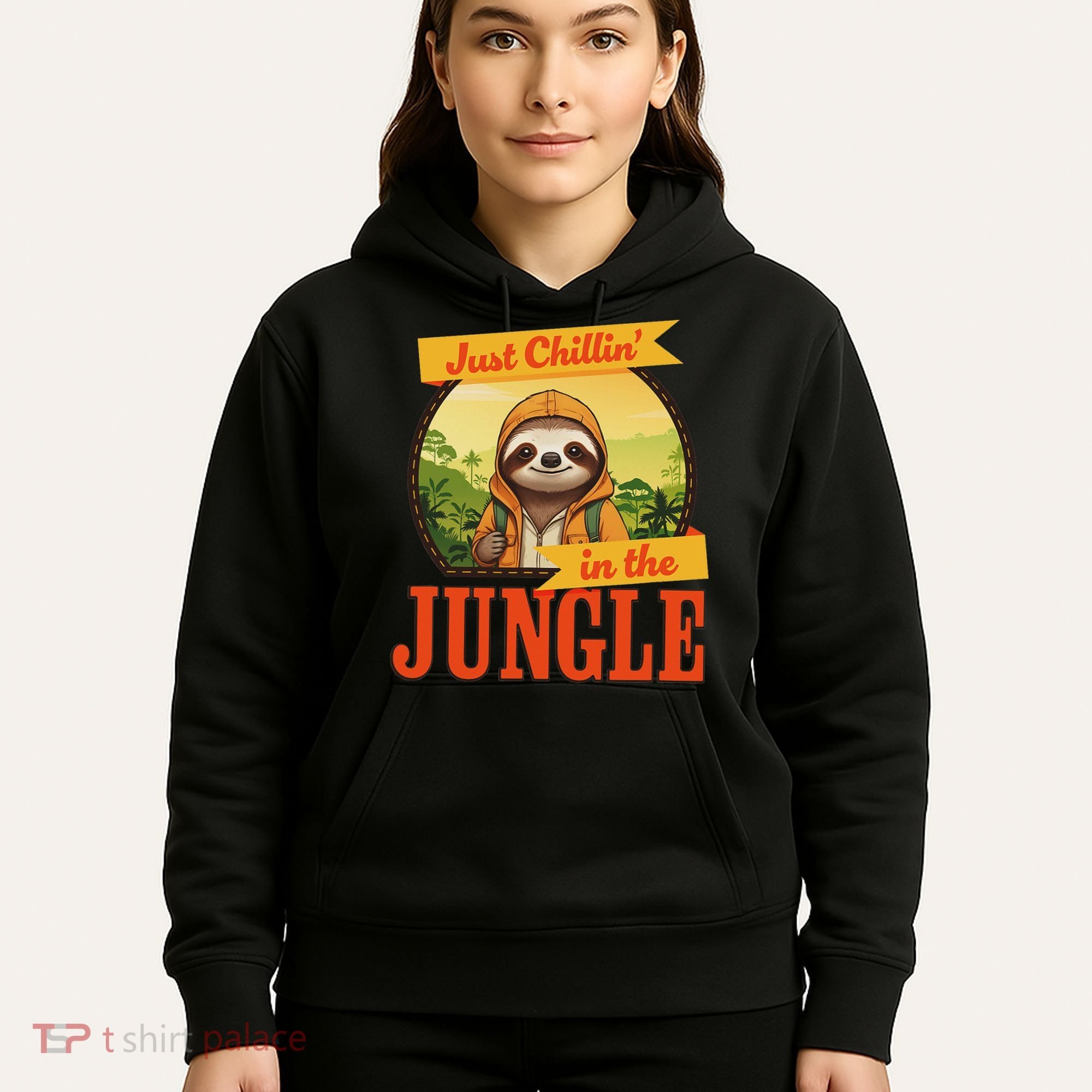 Jungle Sloth, Chilling In The Jungle Sloth Hoodie