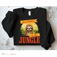 Jungle Sloth, Chilling In The Jungle Sloth Sweatshirt thumb 2