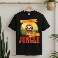 Jungle Sloth, Chilling In The Jungle Sloth T-Shirt thumb 2