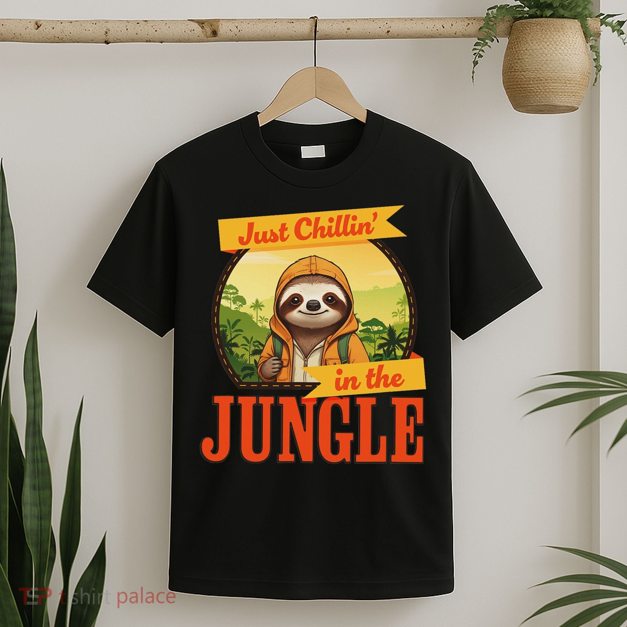 Jungle Sloth, Chilling In The Jungle Sloth T-Shirt