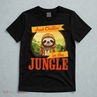 Jungle Sloth, Chilling In The Jungle Sloth T-Shirt thumb 5