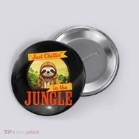 Jungle Sloth, Chilling In The Jungle Sloth Button thumb 0