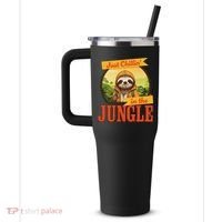 Jungle Sloth, Chilling In The Jungle Sloth 40oz Vacuum Insulated Stainless Steel Travel Tumbler thumb 2