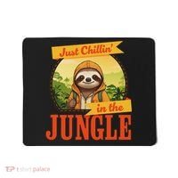 Jungle Sloth, Chilling In The Jungle Sloth Mousepad thumb 0