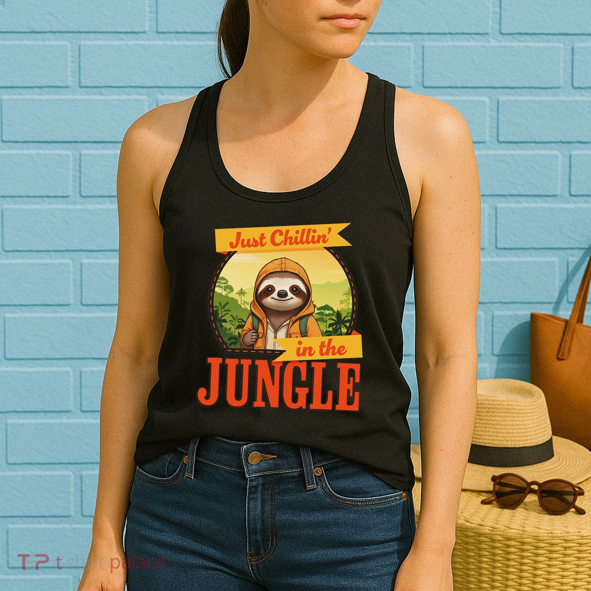 Jungle Sloth, Chilling In The Jungle Sloth Women's Tank Top