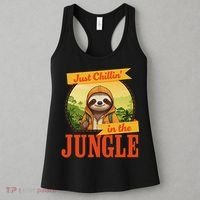 Jungle Sloth, Chilling In The Jungle Sloth Women's Tank Top thumb 3
