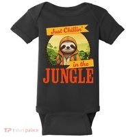 Jungle Sloth, Chilling In The Jungle Sloth Baby Bodysuit thumb 0
