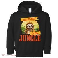 Jungle Sloth, Chilling In The Jungle Sloth Toddler Hoodie thumb 0