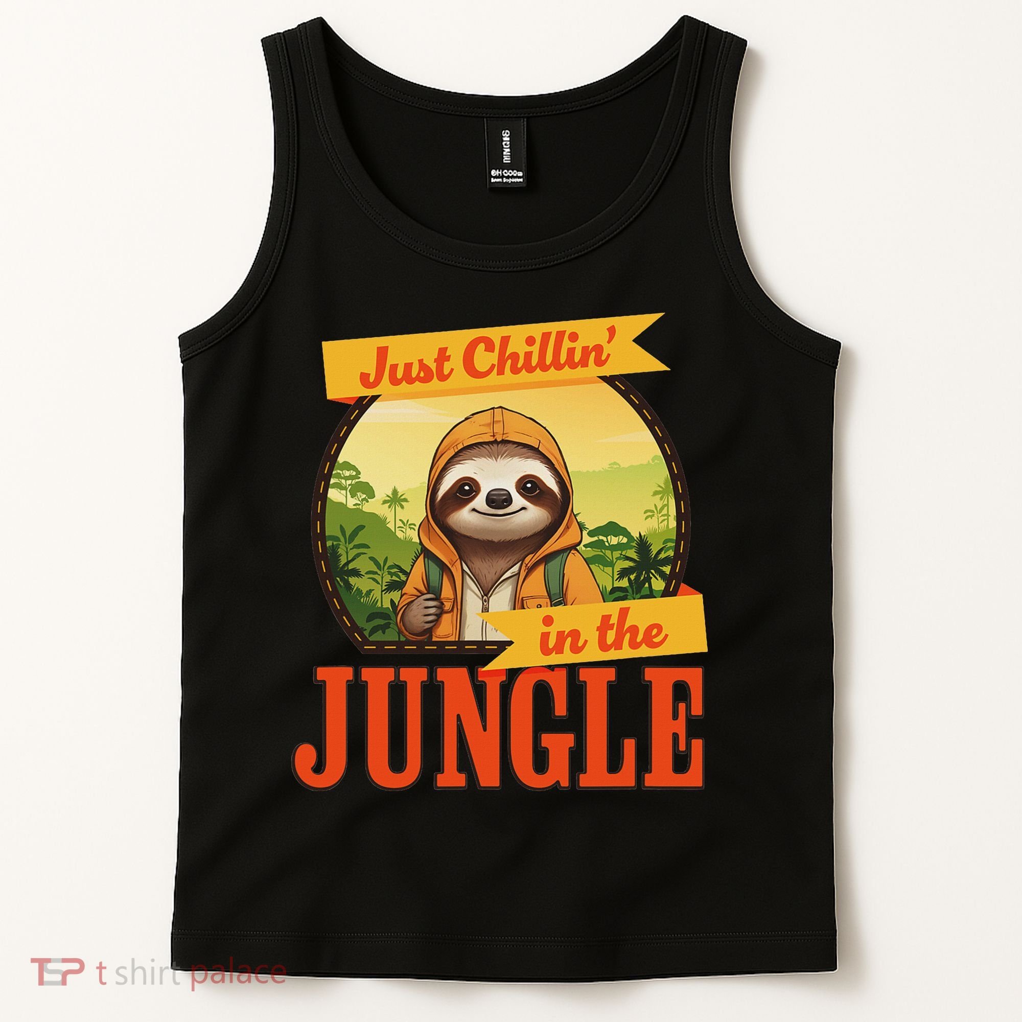 Jungle Sloth, Chilling In The Jungle Sloth Tank Top