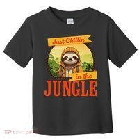 Jungle Sloth, Chilling In The Jungle Sloth Toddler T-Shirt thumb 0