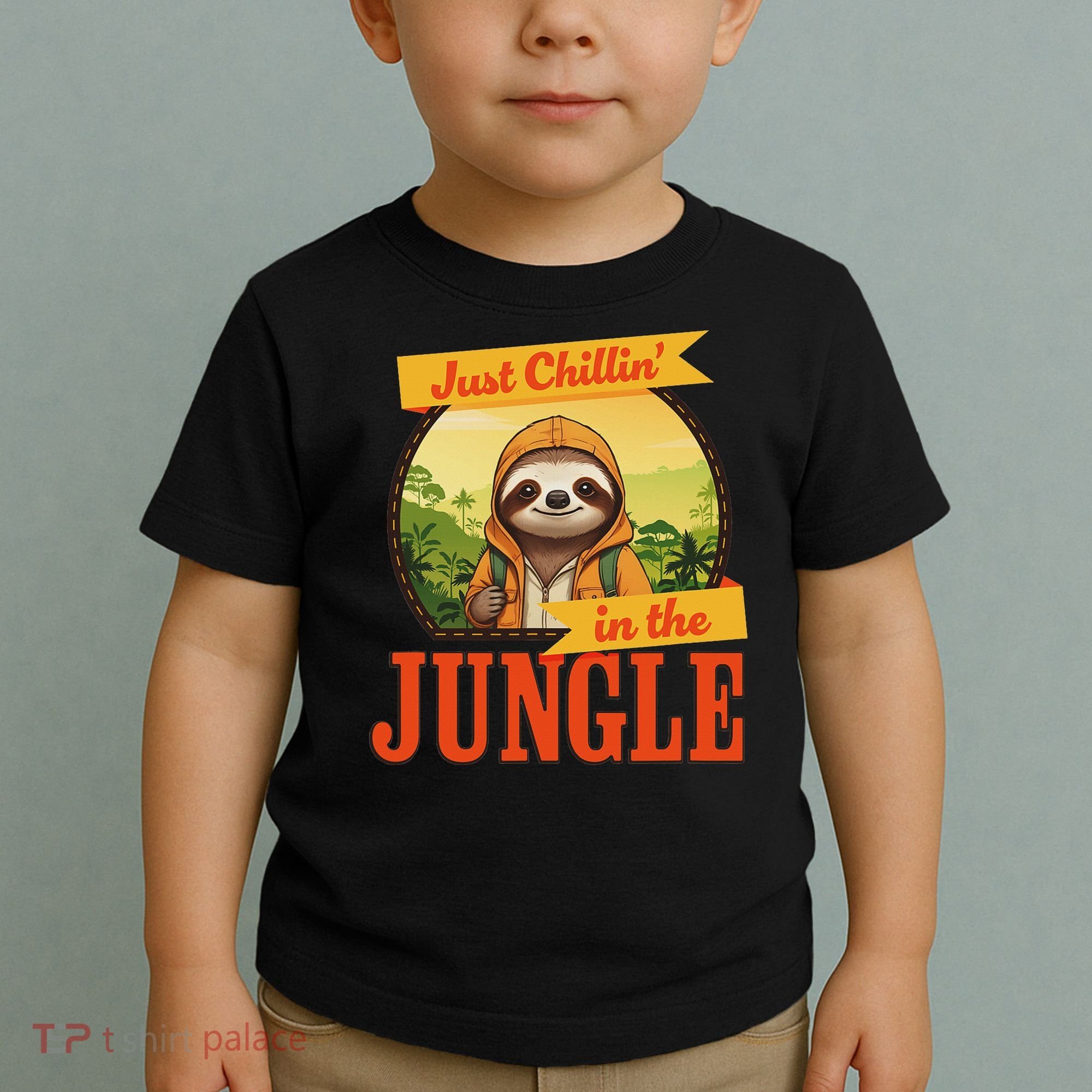 Jungle Sloth, Chilling In The Jungle Sloth Toddler T-Shirt