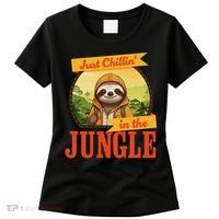 Jungle Sloth, Chilling In The Jungle Sloth Women's T-Shirt thumb 0